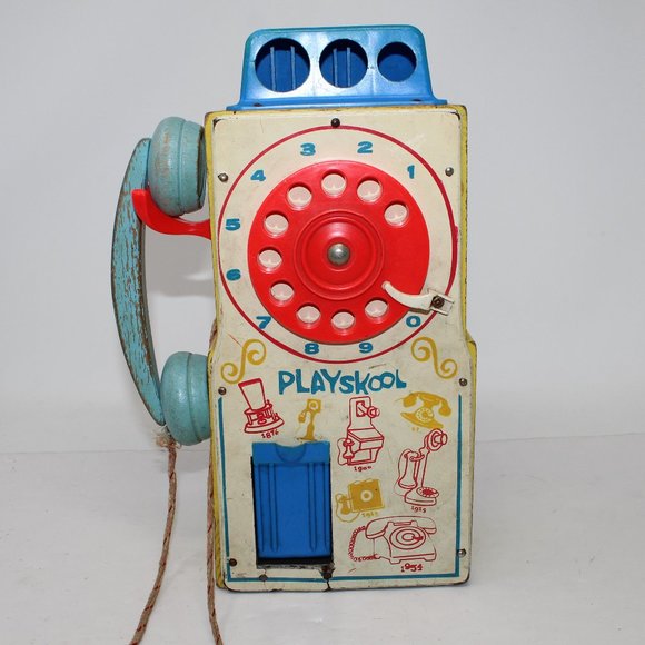 Playskool Toys Playskool Pay And Play Doorknob Telephone Vintage